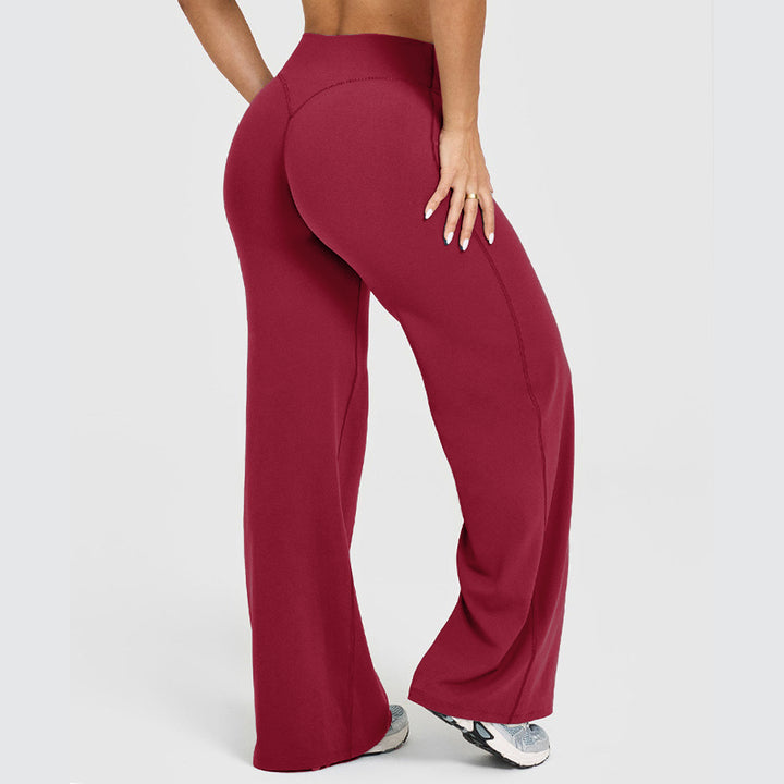High-Waisted Y-Shaped Hip Wide Leg Yoga Pant