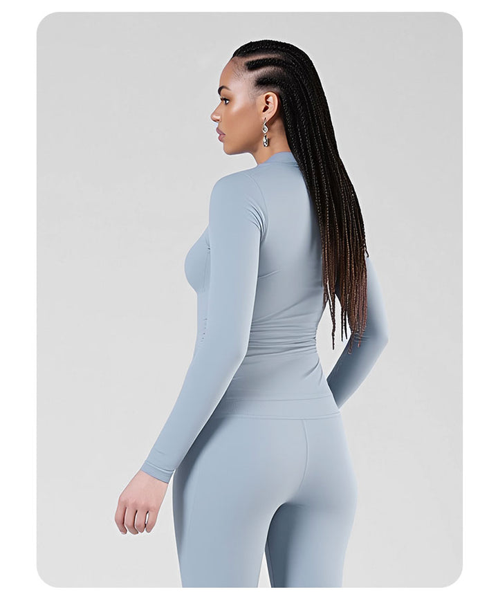 Full Zip Mock Neck Athletic Jacket