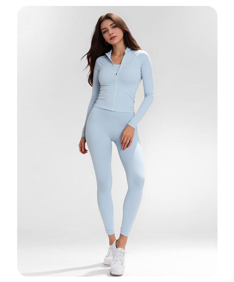 Full Zip Mock Neck Athletic Jacket
