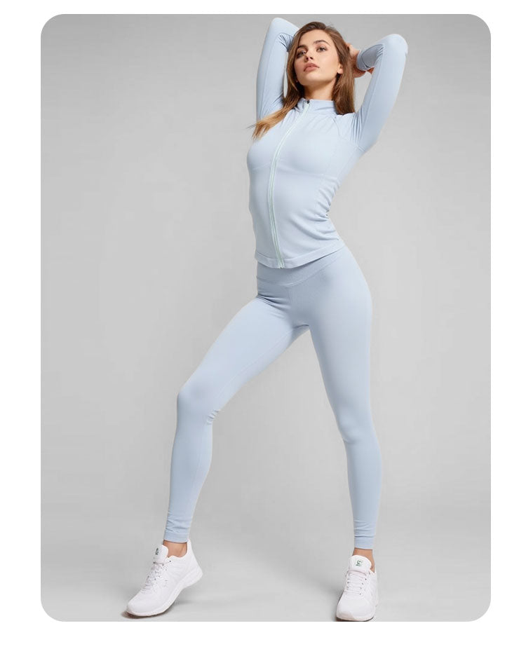 Full Zip Mock Neck Athletic Jacket