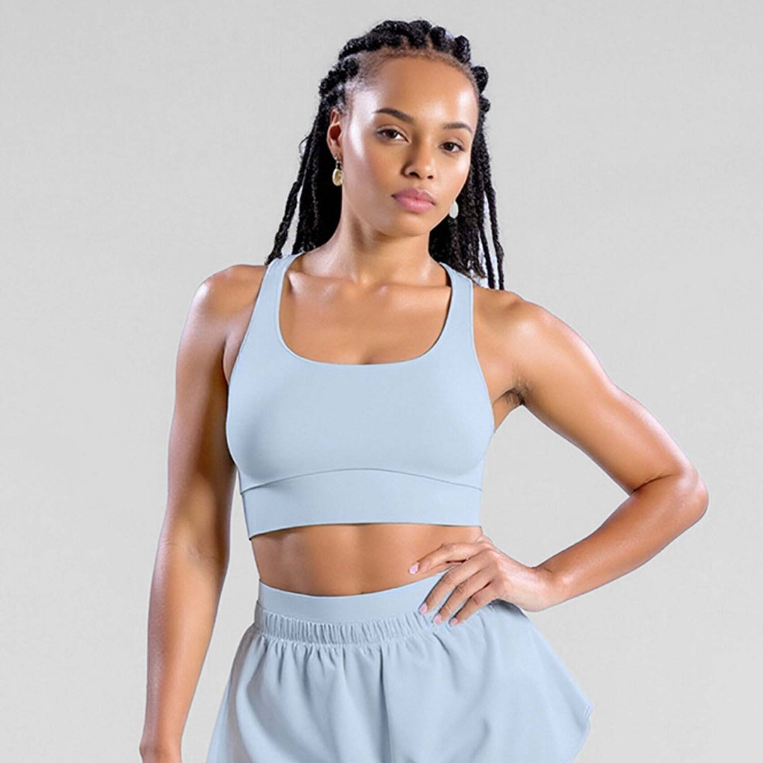 Multi-Strap Criss-Cross Back Sports Bra