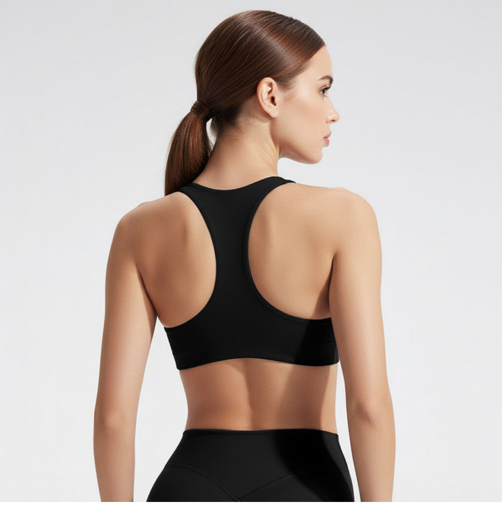 Scoop Neck Race Back Sports Bra