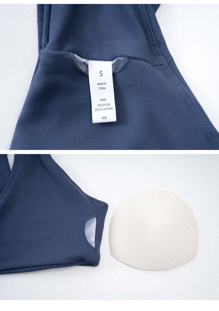 Scoop Neck Race Back Sports Bra