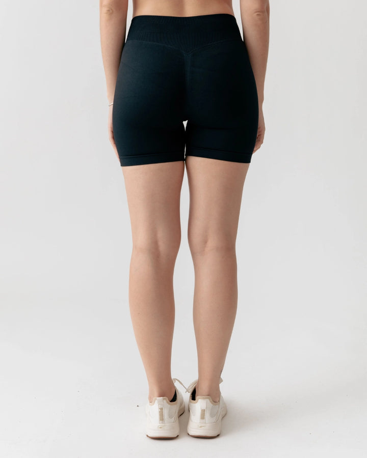 Back view of Aura Sculpt Crisscross Waist Butt-Lifting Shorts